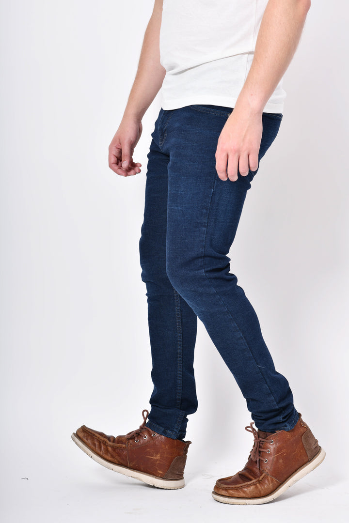 JEANS ESSENTIAL 38 - Aureo - Skinny - Azul Oscuro