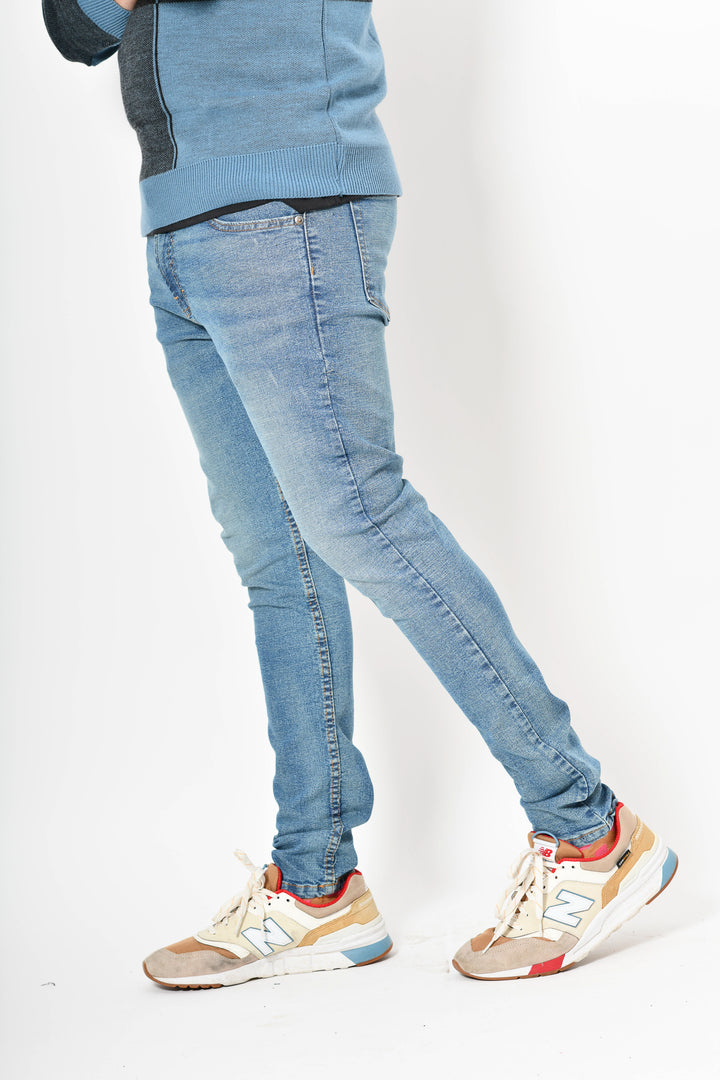 JEANS ESSENTIAL 42 - Vortex - Skinny - Celeste Lavado