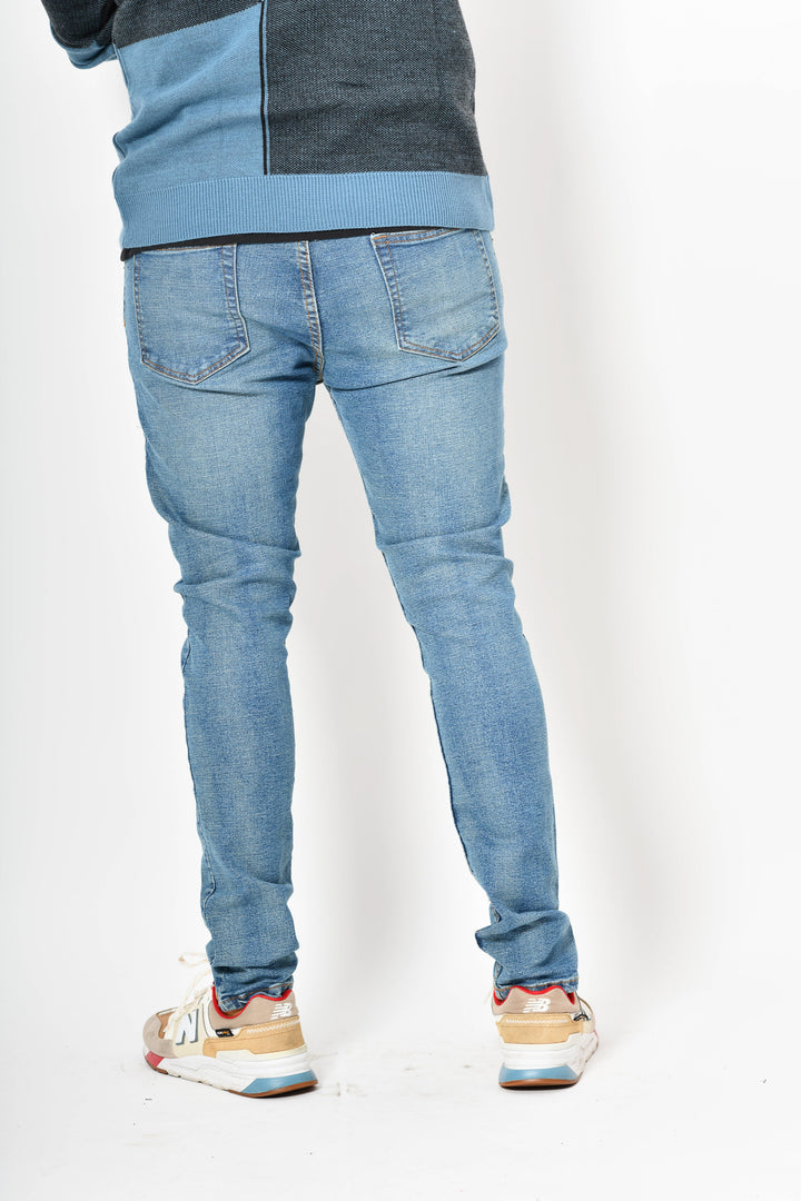 JEANS ESSENTIAL 42 - Vortex - Skinny - Celeste Lavado