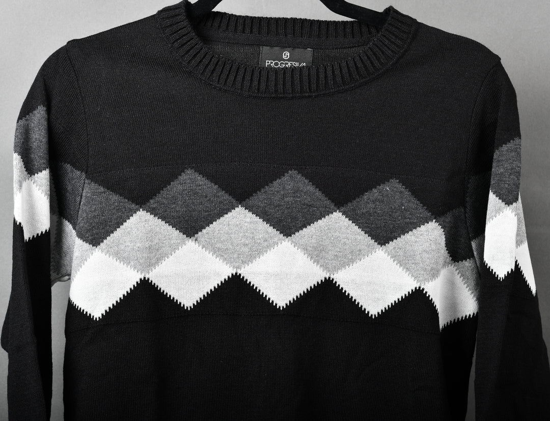 SUÉTER TEJIDO PREMIUM - MICROCENTRO - NEGRO