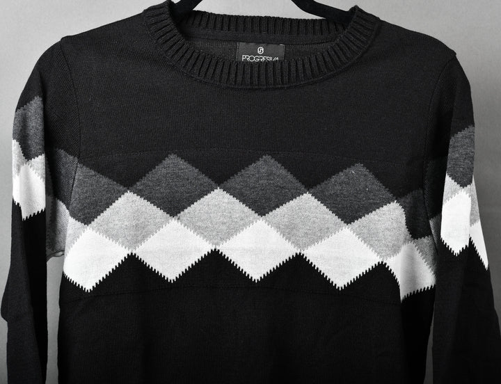 SUÉTER TEJIDO PREMIUM - MICROCENTRO - NEGRO