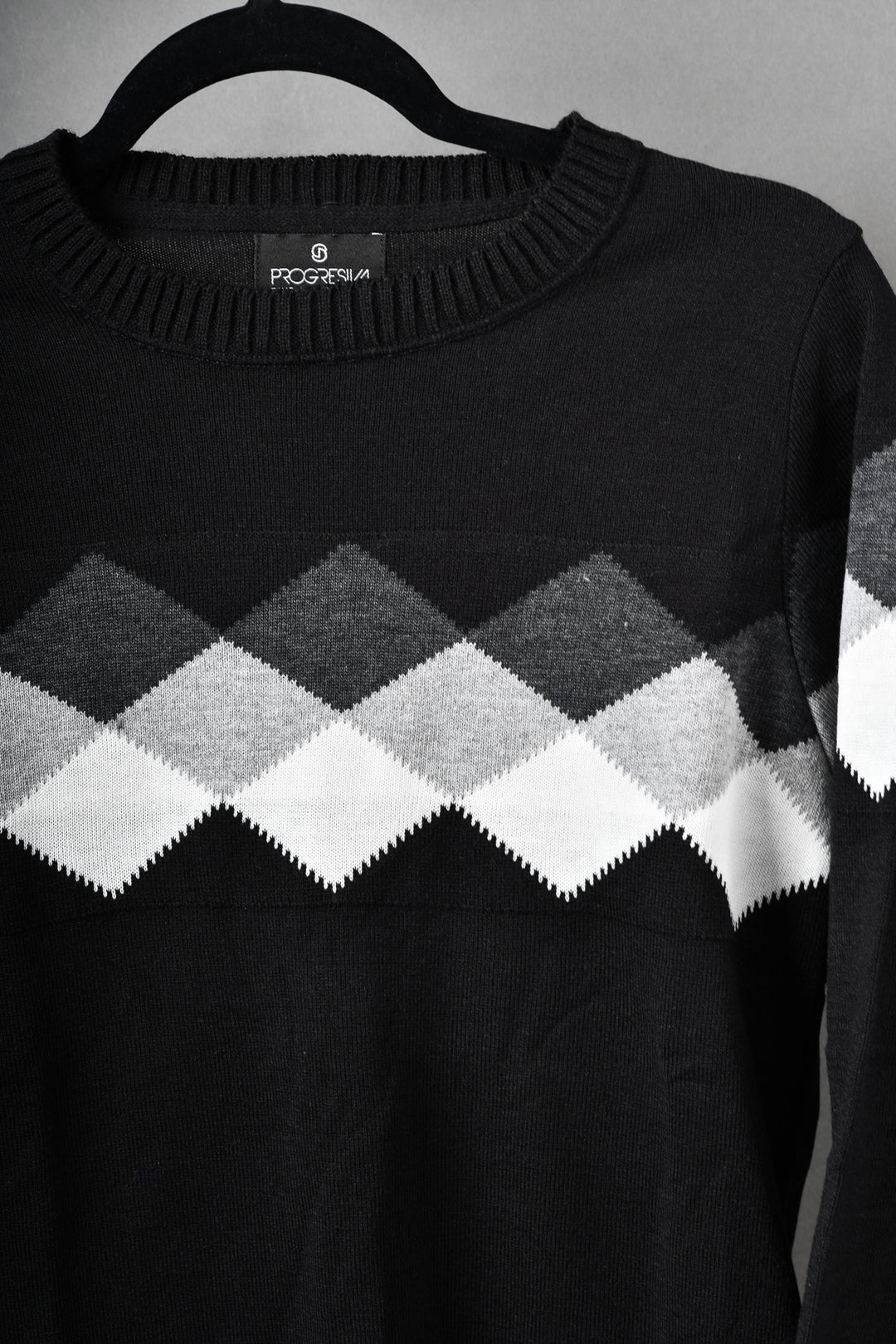 SUÉTER TEJIDO PREMIUM - MICROCENTRO - NEGRO