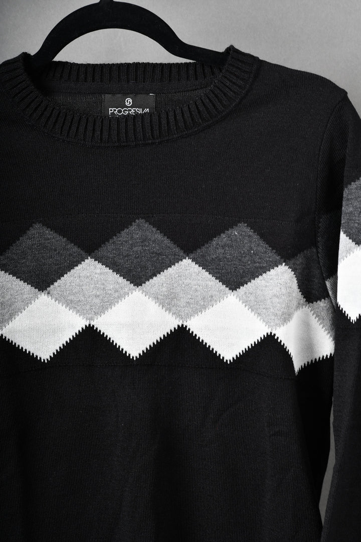 SUÉTER TEJIDO PREMIUM - MICROCENTRO - NEGRO