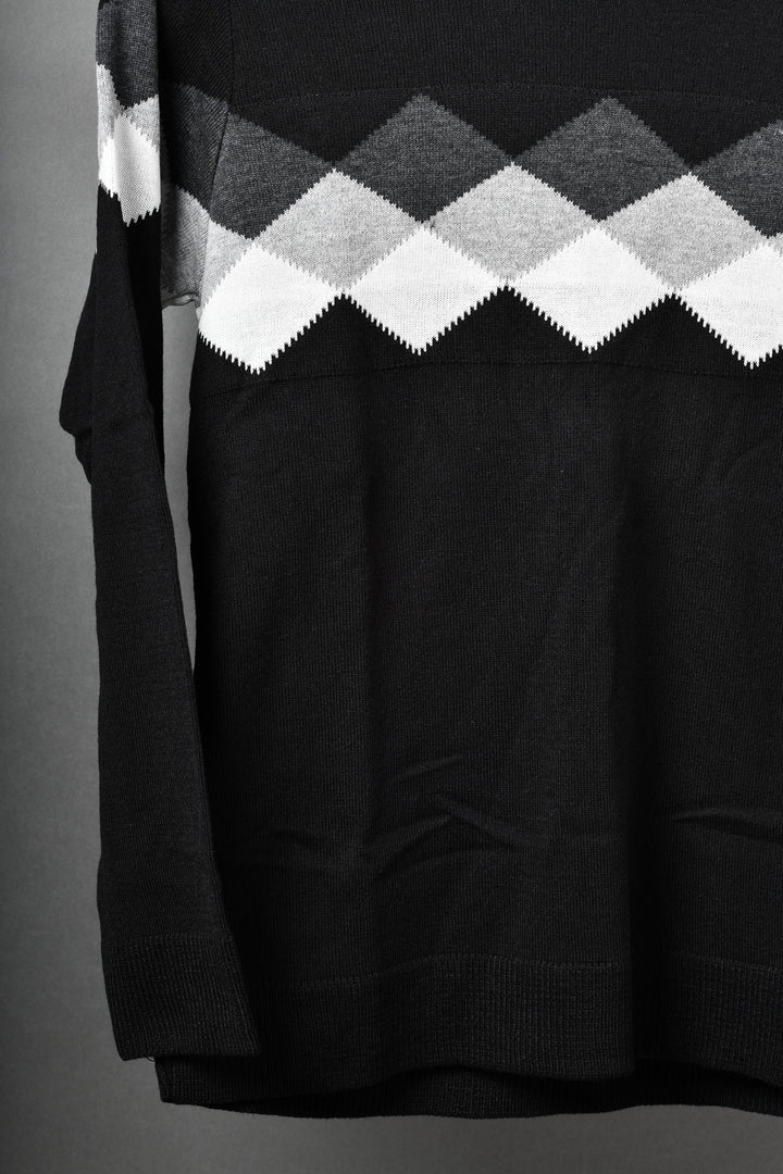 SUÉTER TEJIDO PREMIUM - MICROCENTRO - NEGRO