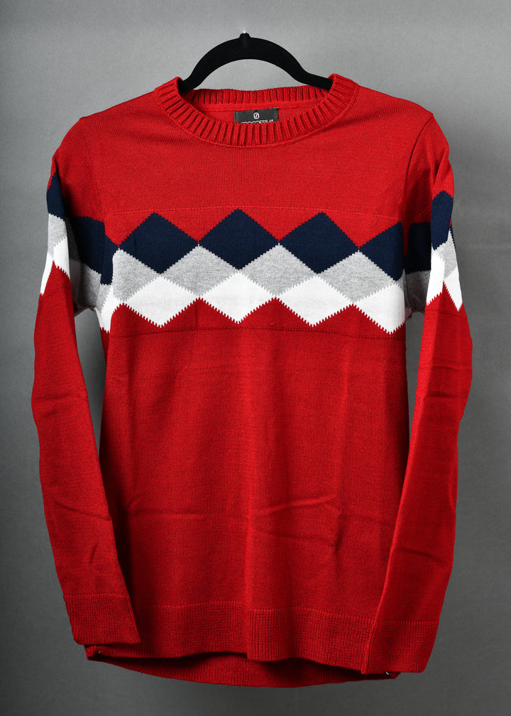 SUÉTER TEJIDO PREMIUM - MICROCENTRO - ROJO