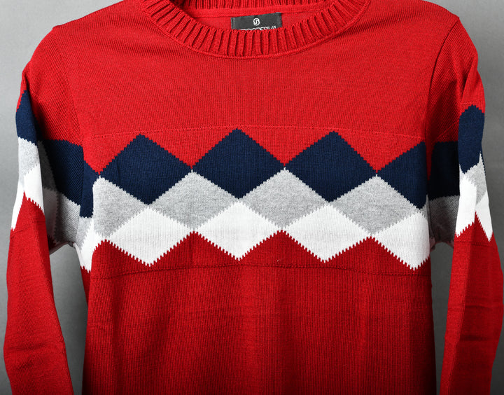 SUÉTER TEJIDO PREMIUM - MICROCENTRO - ROJO