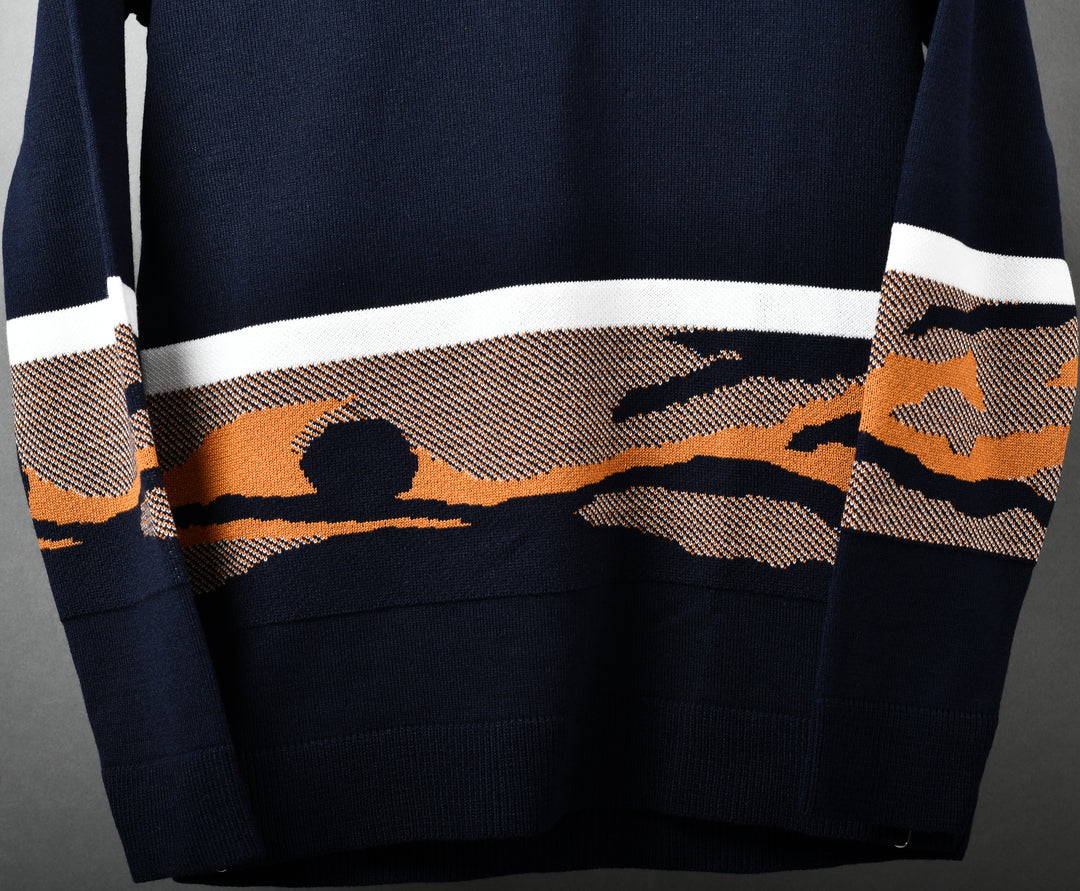 SUÉTER TEJIDO PREMIUM - RECOLETA - AZUL