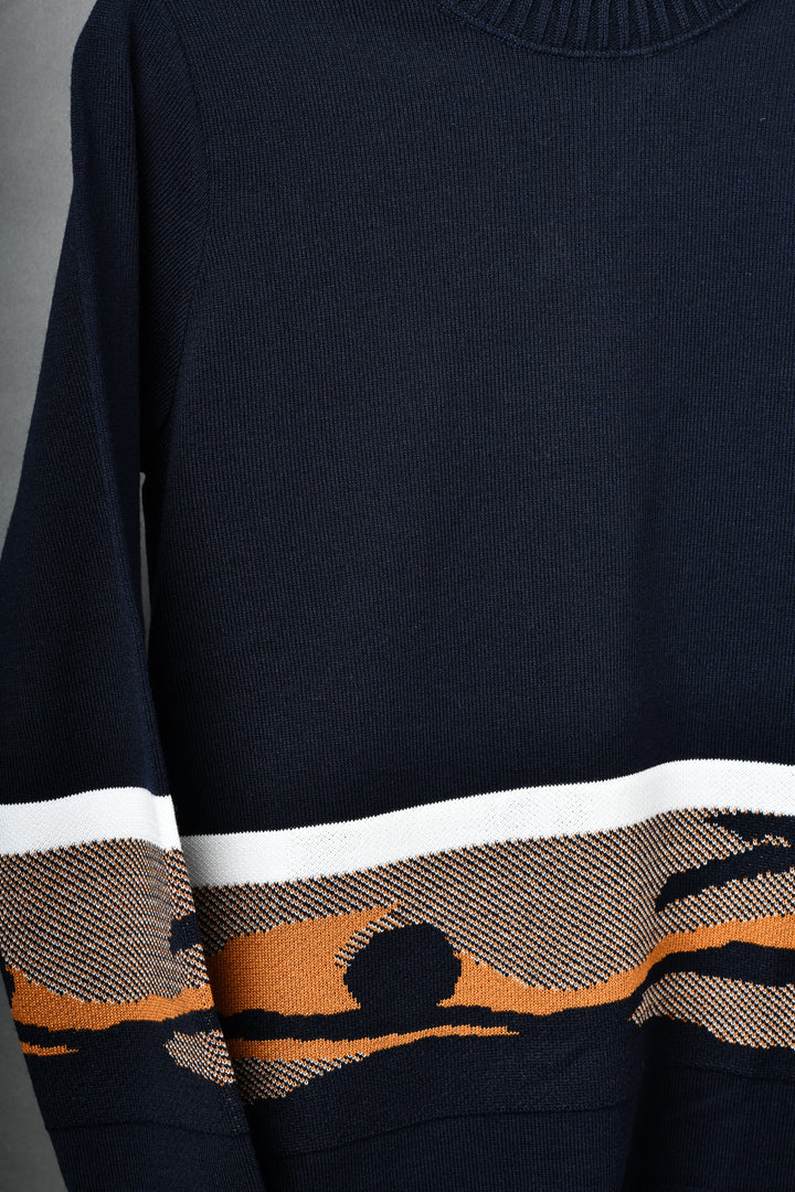 SUÉTER TEJIDO PREMIUM - RECOLETA - AZUL