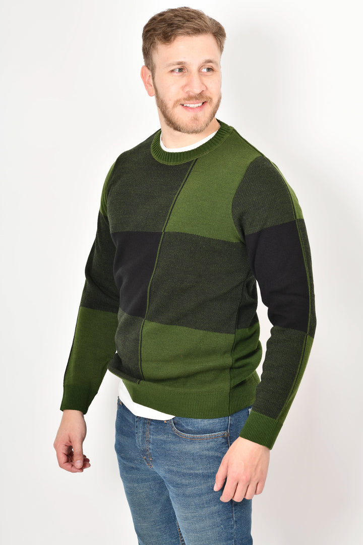 Sueter premium tejido - VERDE NEGRO
