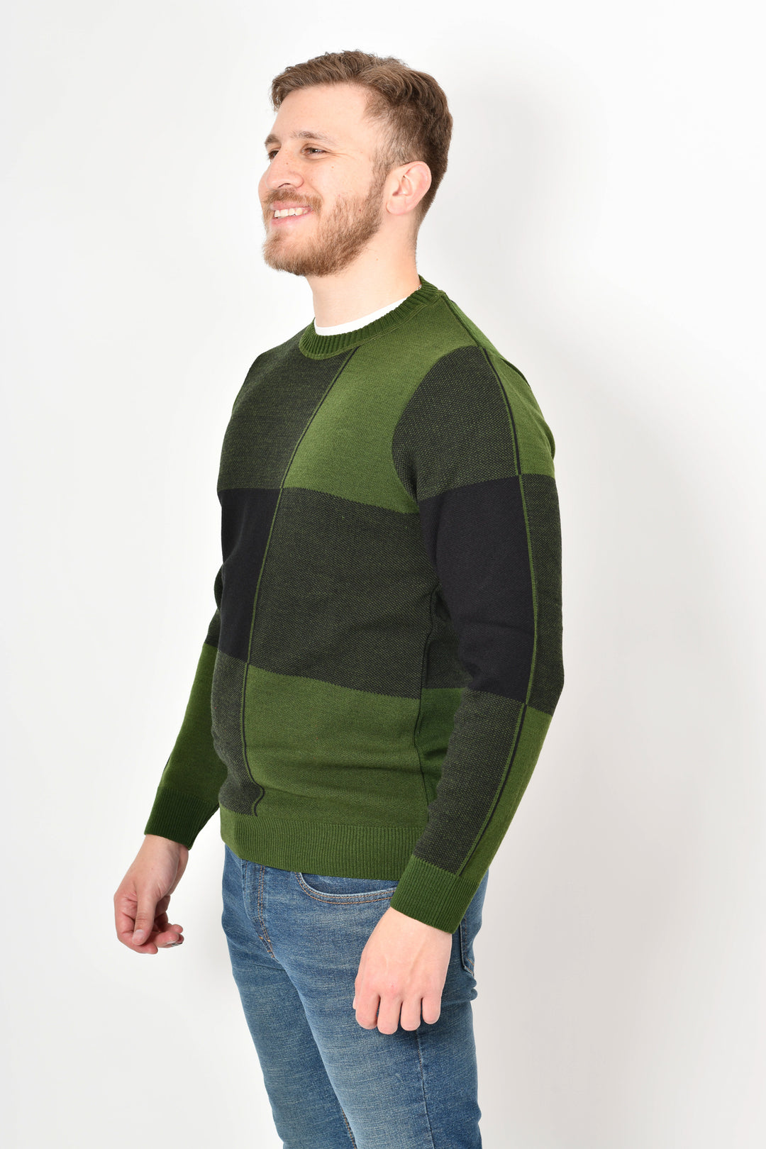 Sueter premium tejido - VERDE NEGRO