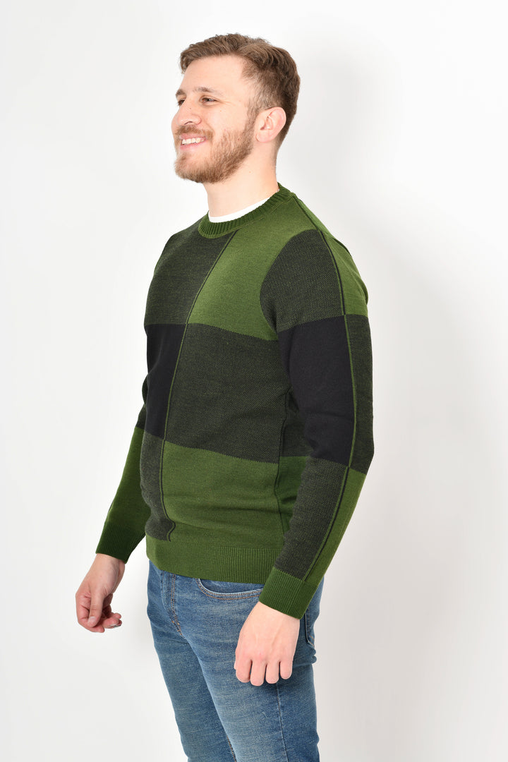Sueter premium tejido - VERDE NEGRO