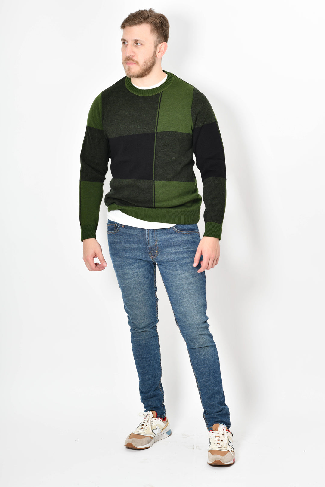 Sueter premium tejido - VERDE NEGRO