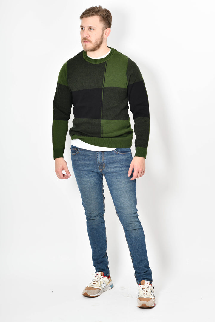 Sueter premium tejido - VERDE NEGRO