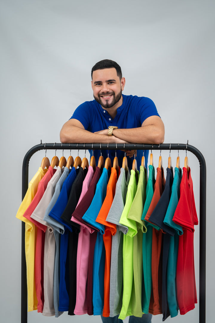 Polo cuello chino - verde