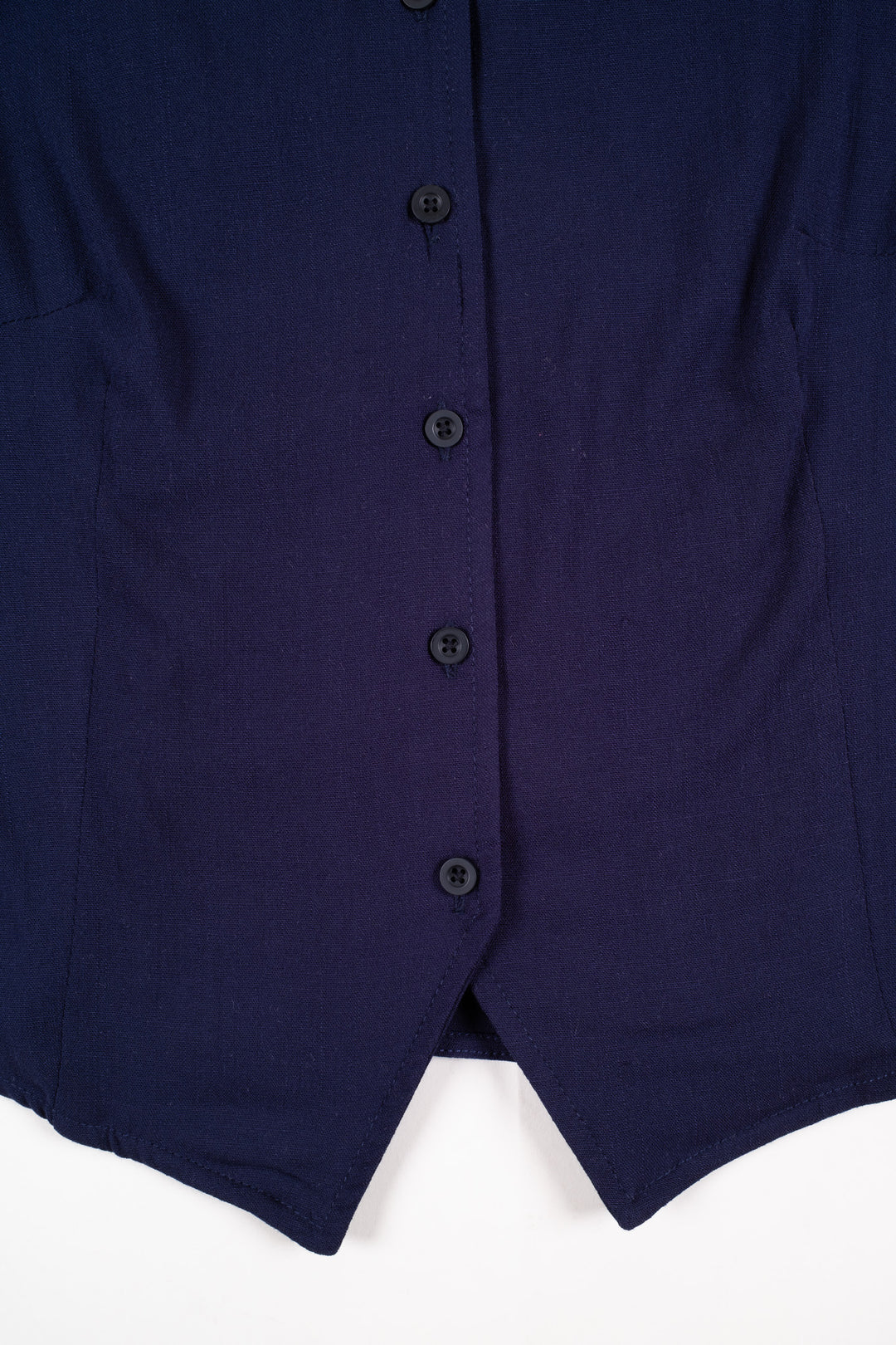 Blusa de botones - sin mangas - azul