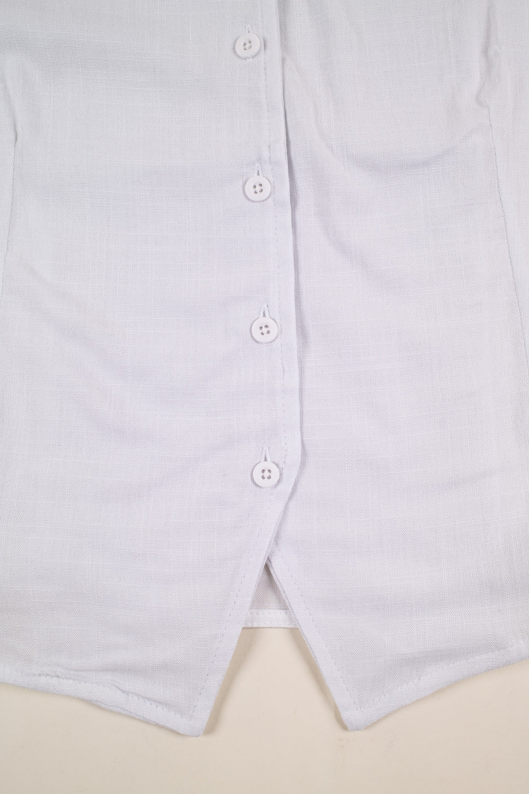 Blusa de botones - sin mangas - blanca