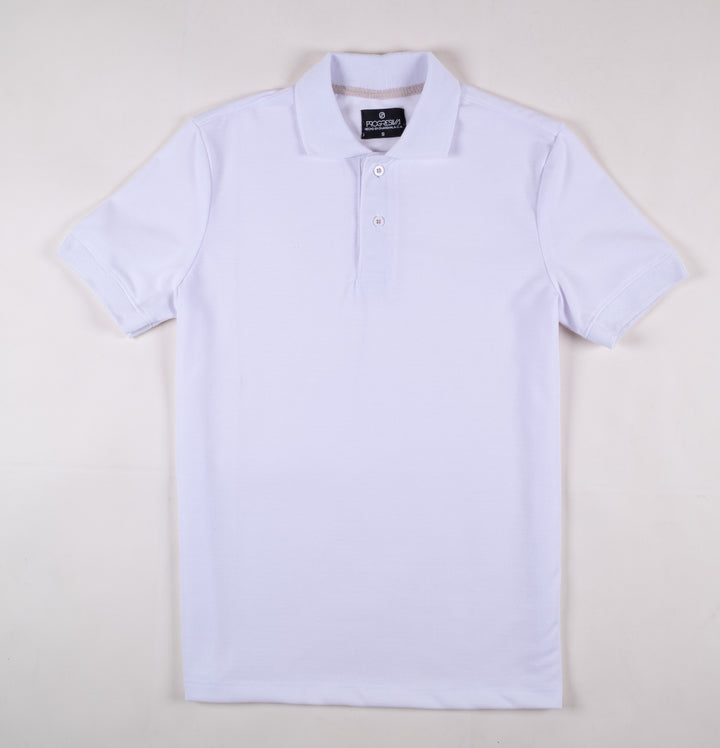 Playera Tipo Polo - Blanco