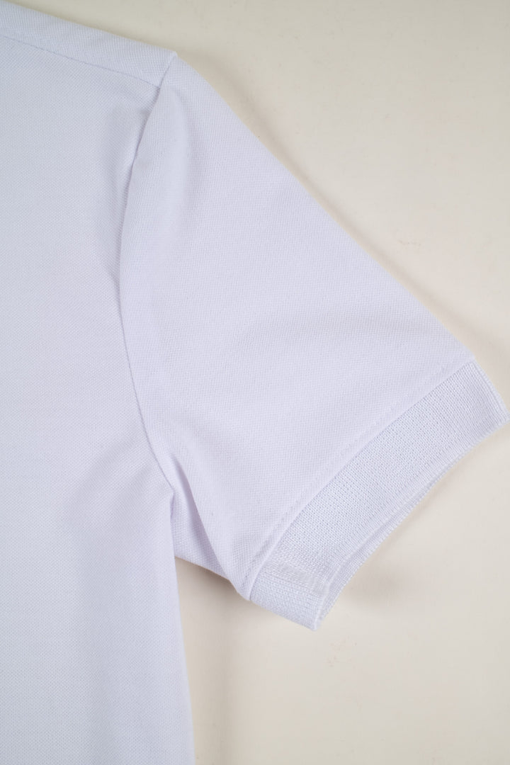 Playera Tipo Polo - Blanco