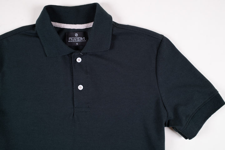 Playera Tipo Polo - Negro