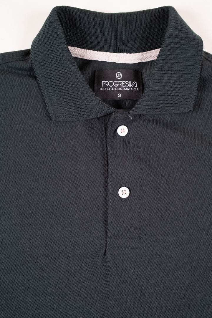 Playera Tipo Polo - Negro