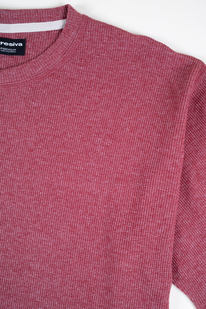 Playera Oversized Fit  - Palo Rosa