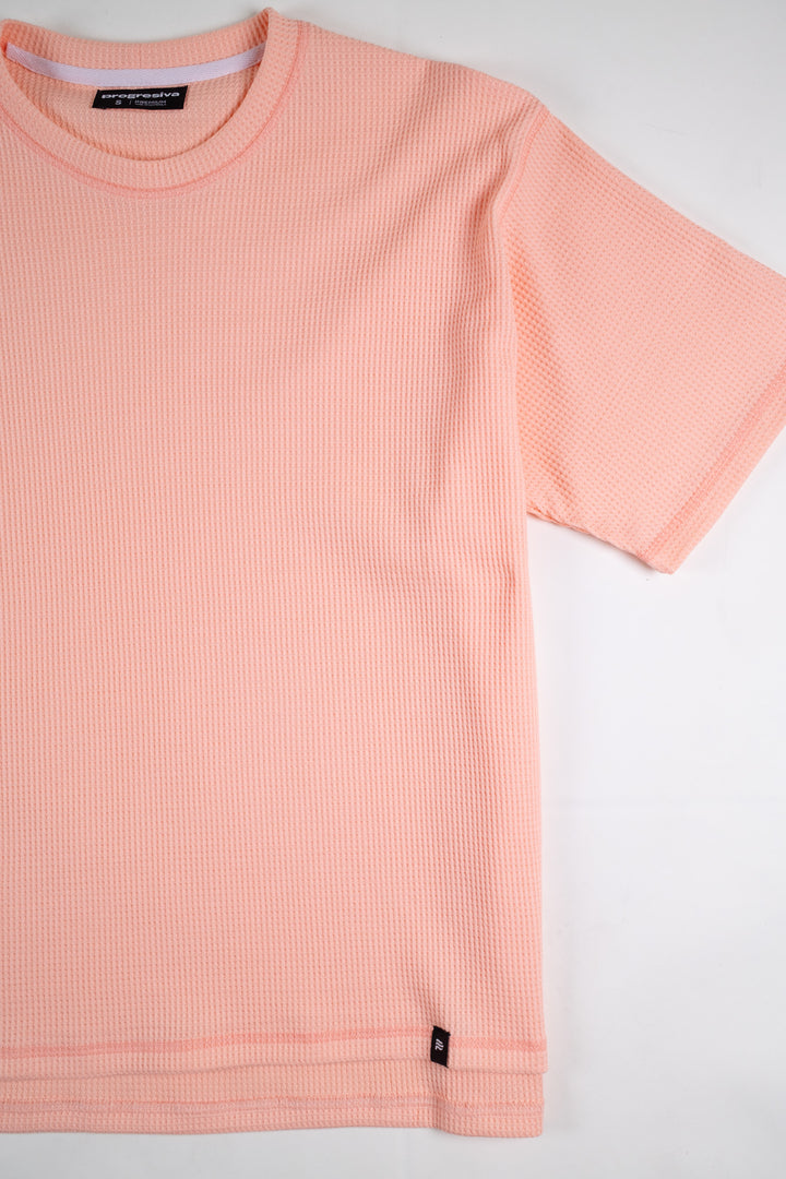 Playera Oversized Fit  - Salmón