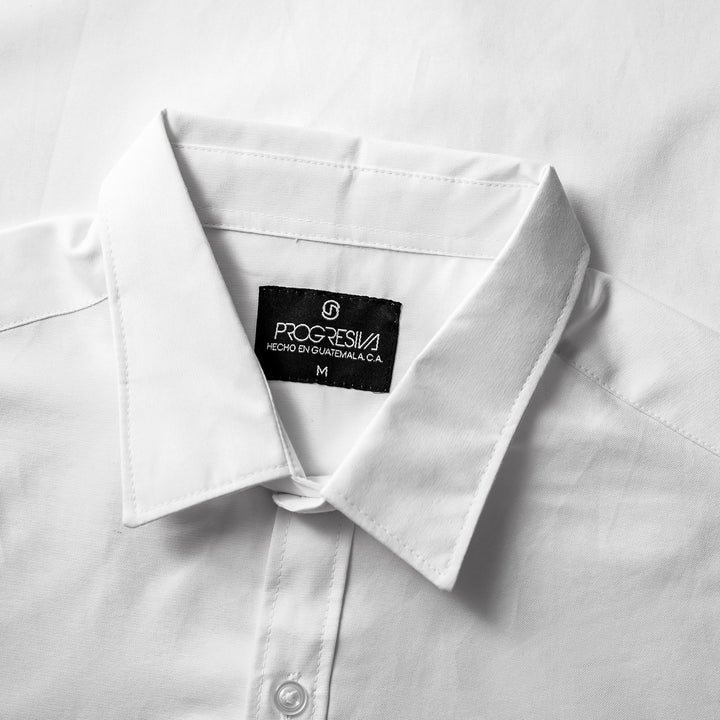 Camisa manga corta cuello normal - blanca