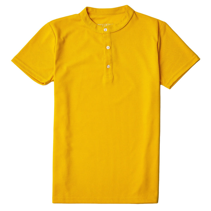 Polo cuello mao - Amarillo
