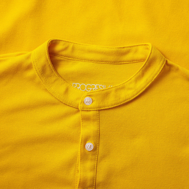 Polo cuello mao - Amarillo