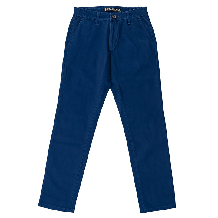 Pantalón de gabardina skinny - azul claro