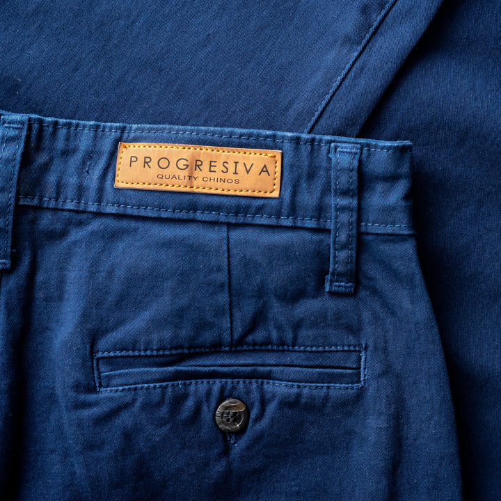 Pantalón de gabardina skinny - azul claro