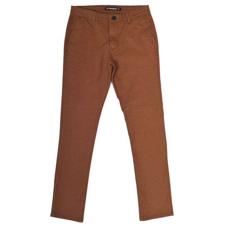 Pantalón de gabardina skinny - ladrillo