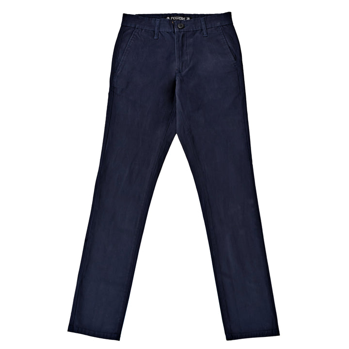 Pantalón de gabardina skinny - azul marino