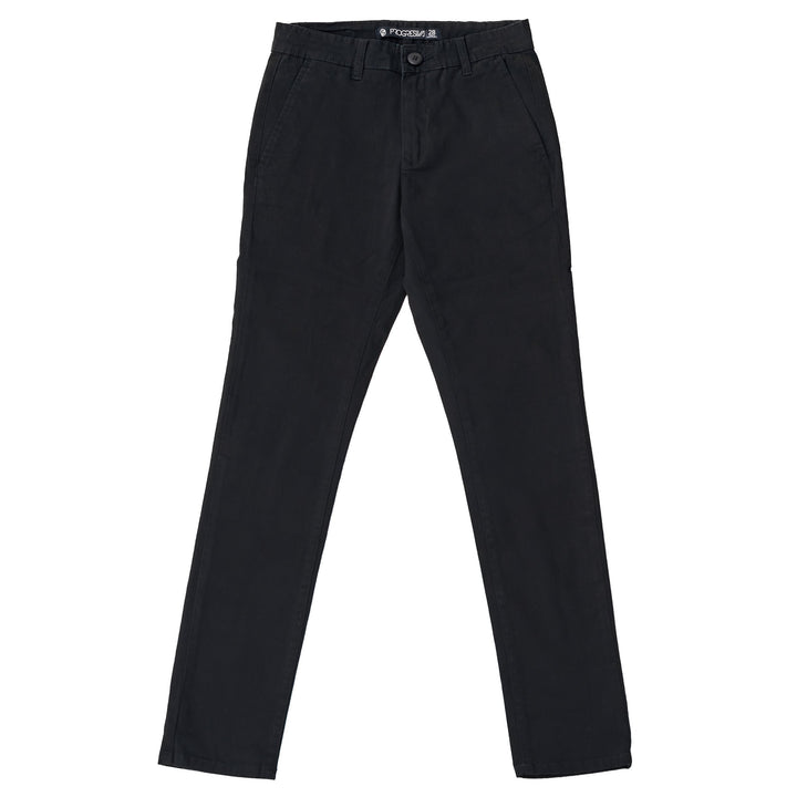 Pantalón de gabardina skinny - negro