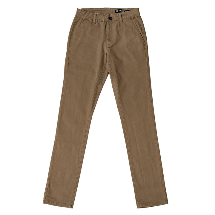Pantalón  de gabardina skinny - kaki