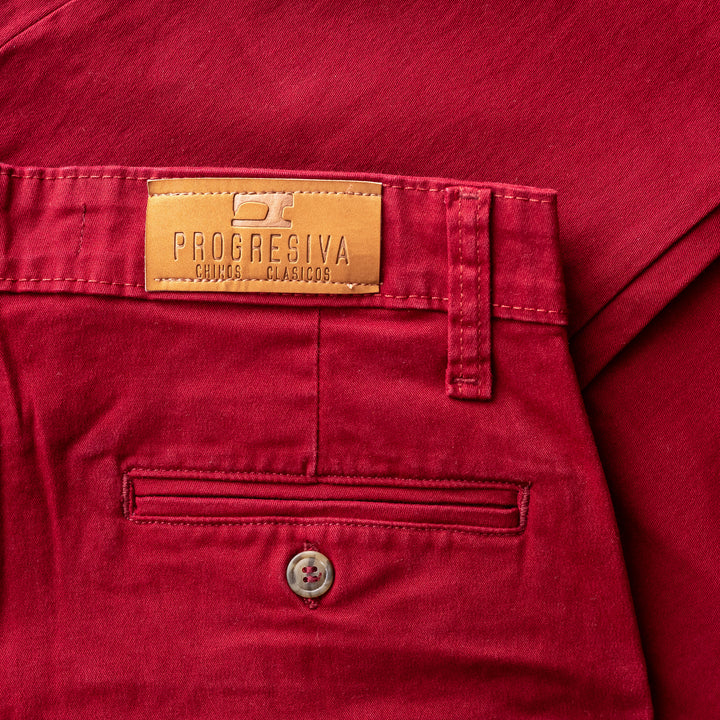 Pantalón de gabardina skinny - zapote