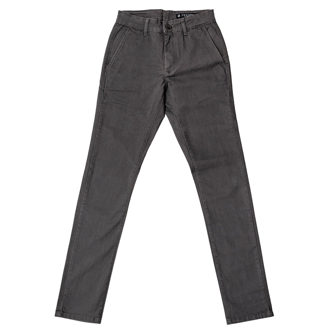 Pantalón  de gabardina skinny - gris oscuro