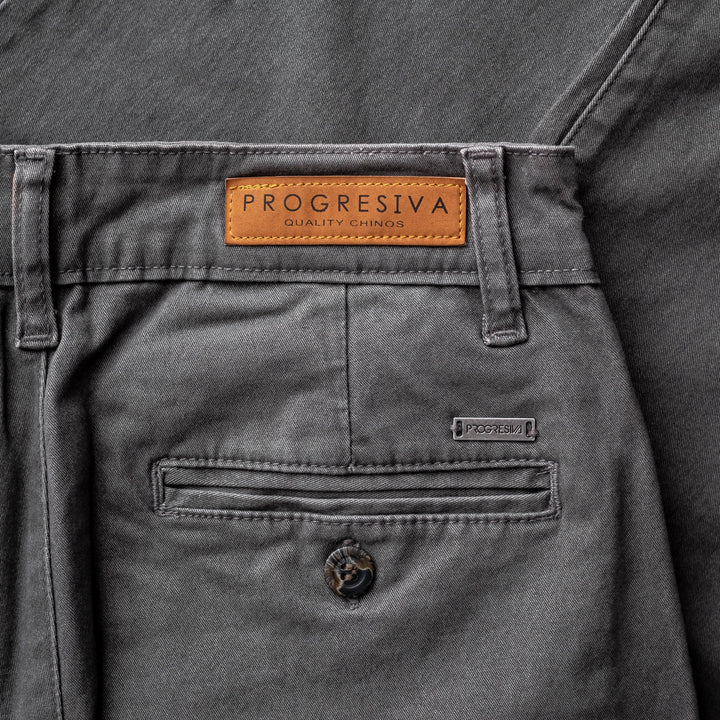 Pantalón  de gabardina skinny - gris oscuro