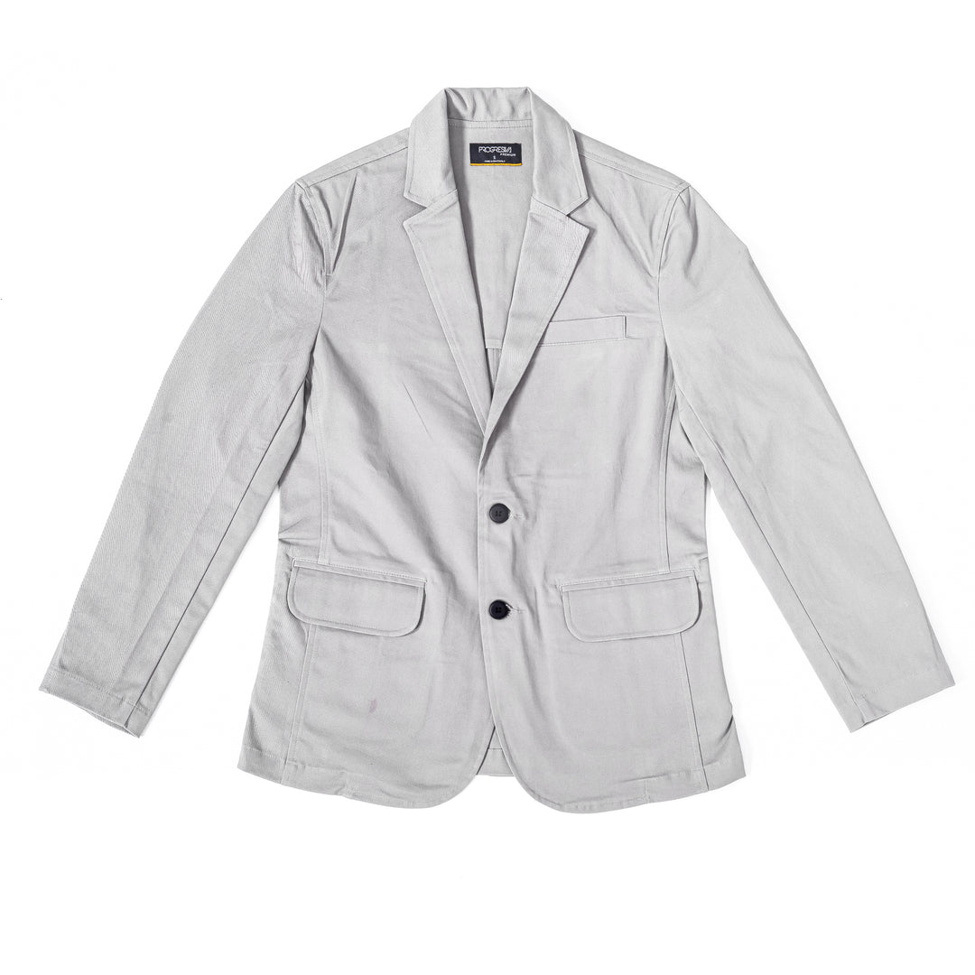 Saco de gabardina - gris claro