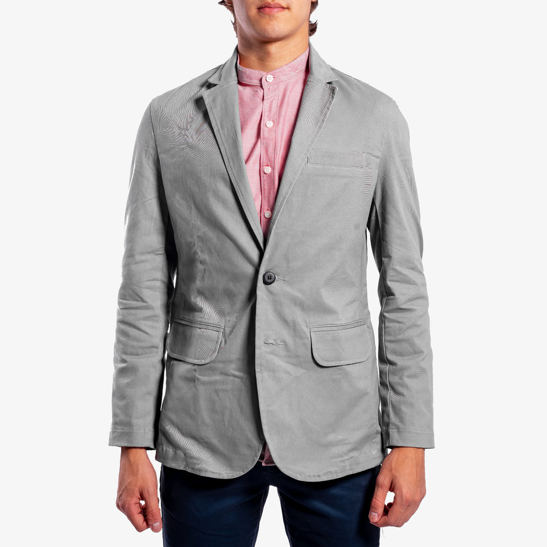Saco de gabardina - gris claro