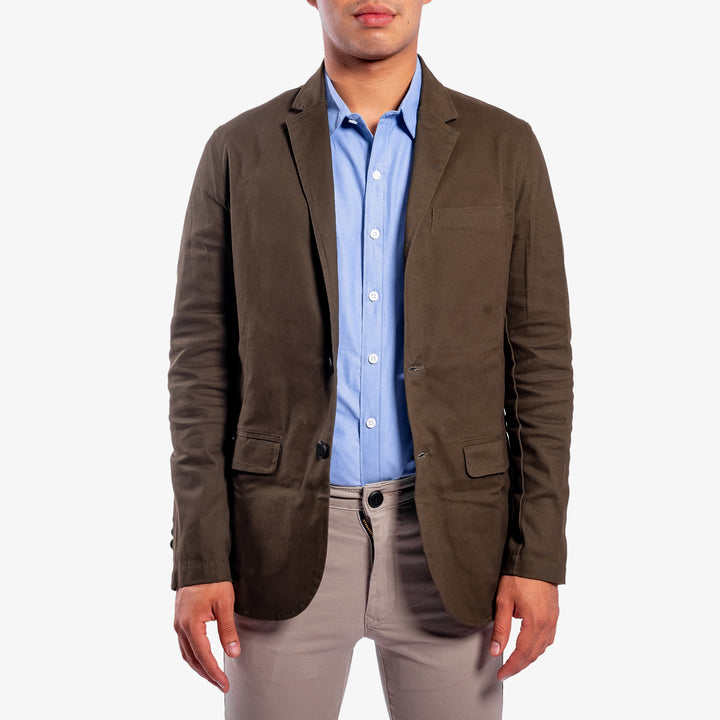 Saco de gabardina - verde musgo
