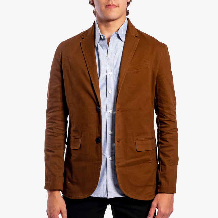 Saco de gabardina - café claro