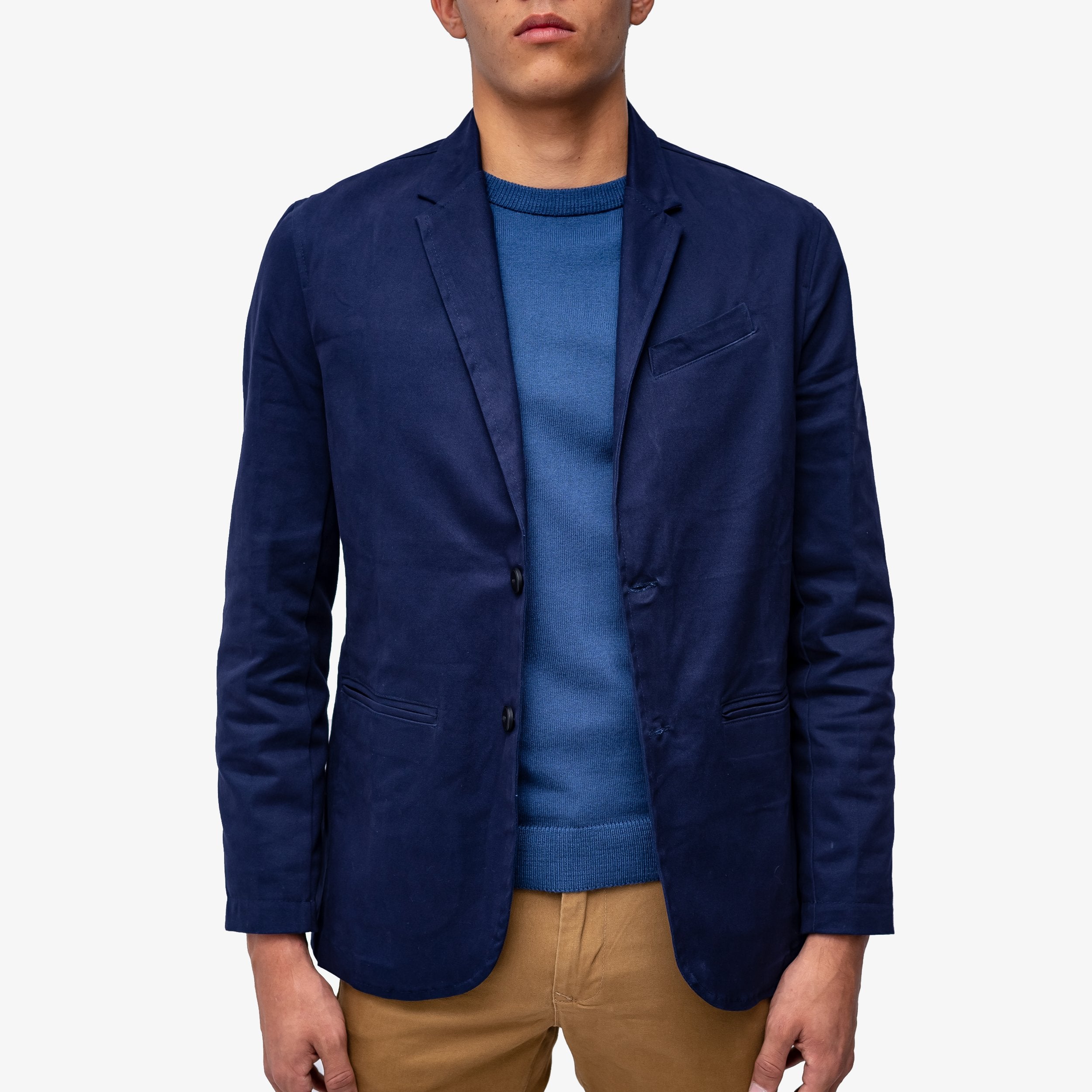 Saco de vestir azul best sale