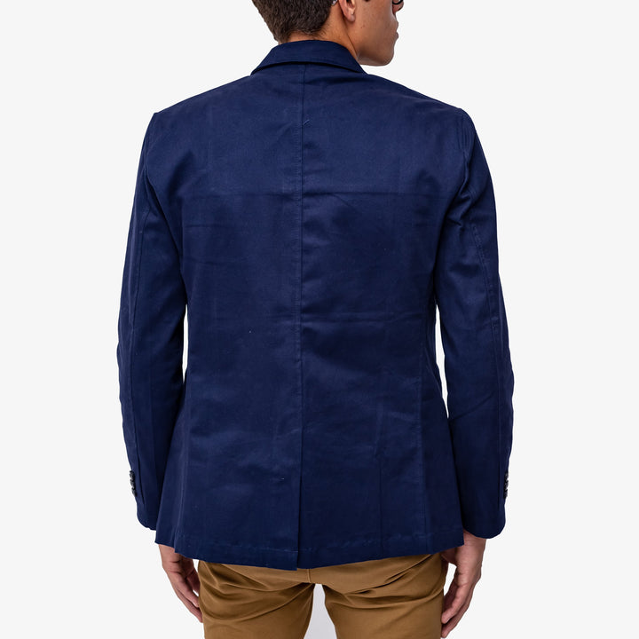 Saco de gabardina - azul marino