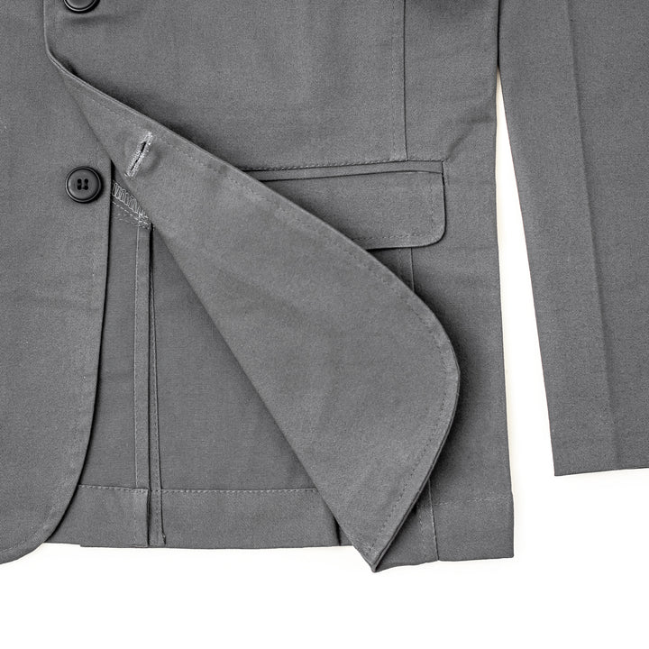 Saco de gabardina - gris oxford