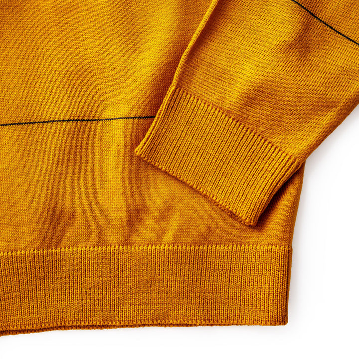 Suéter Tejido - Rayas azul / mostaza