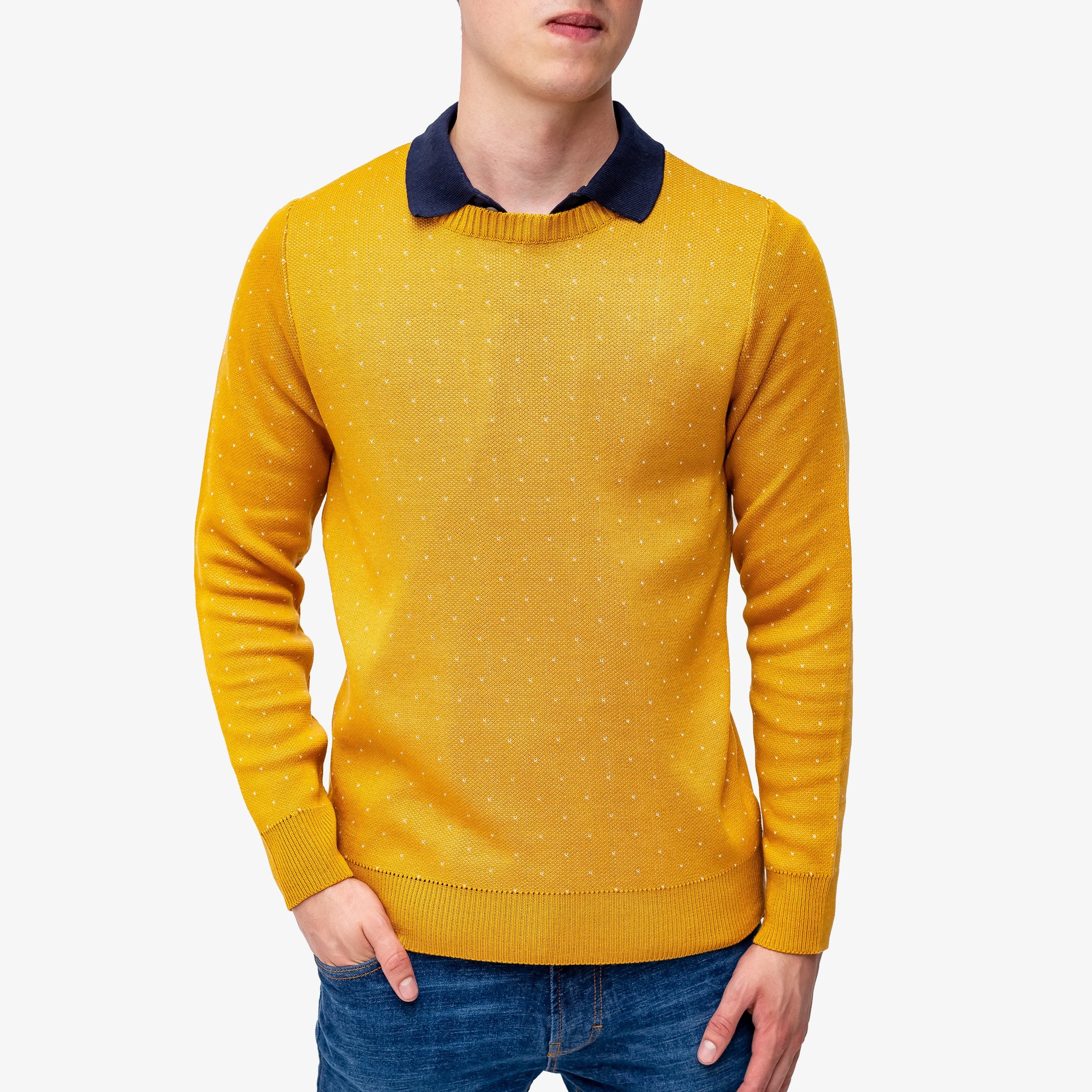 Suéter puntos amarillo Progresiva Guatemala