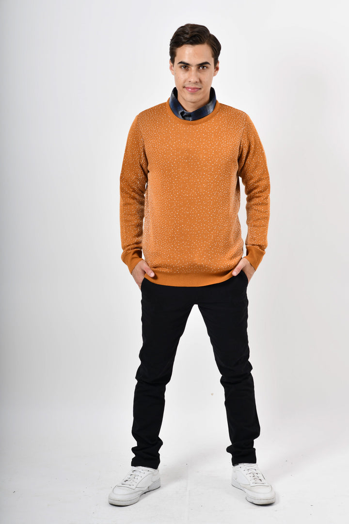 Suéter amarillo - white dots