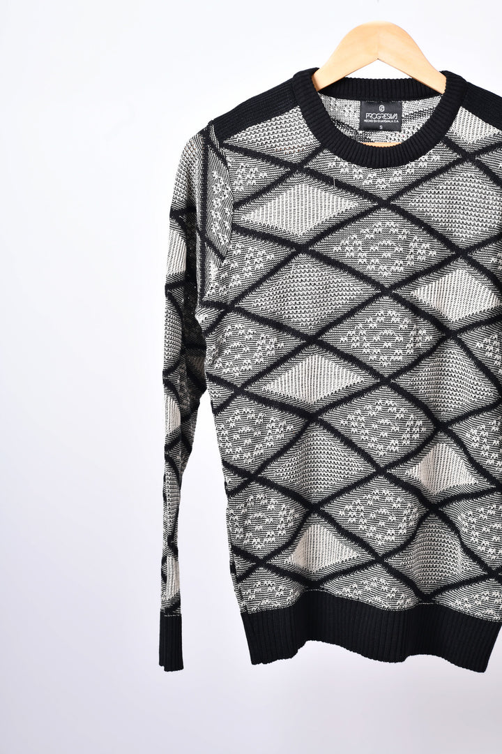 Suéter negro - rombos
