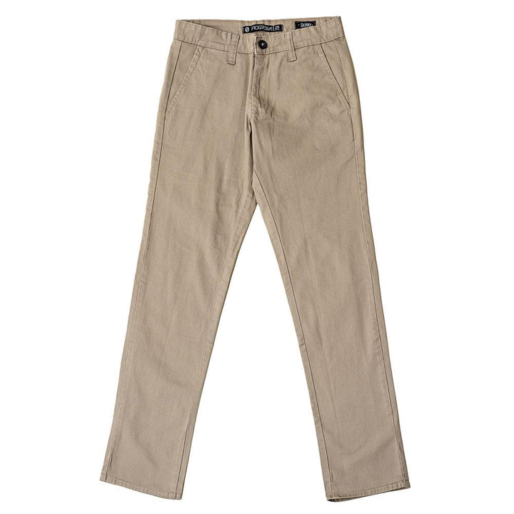 Pantalón de gabardina skinny - beige